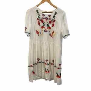 Anthropologie Allison New York Dress Womens Medium Petite Gardan Love Swing NWT